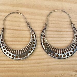 Elegant Silver Hoop Earrings